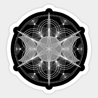 Divine Feminine Sacred Geometry Design Sticker